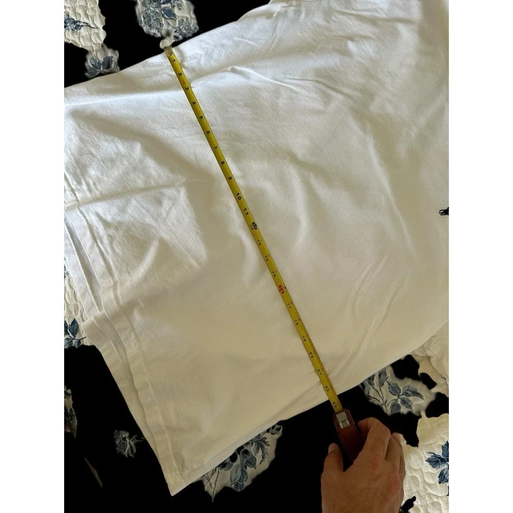 Vintage Polo By Ralph Lauren Men's White‎ T-Shirt Made In USA Size XL